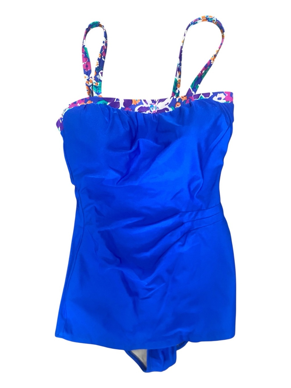 Roxanne Womens Vintage One Piece Royal Blue Swimsuit Size 14 Cup C Bathingsuit